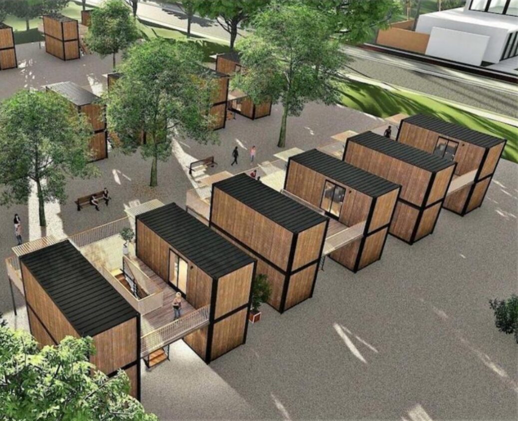 DHS modular stacked housing facility