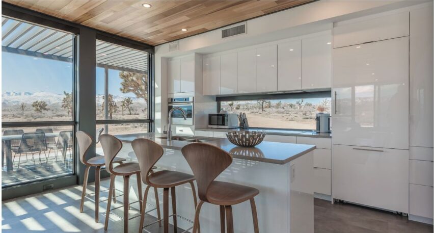 Modular hospitality lounge interior