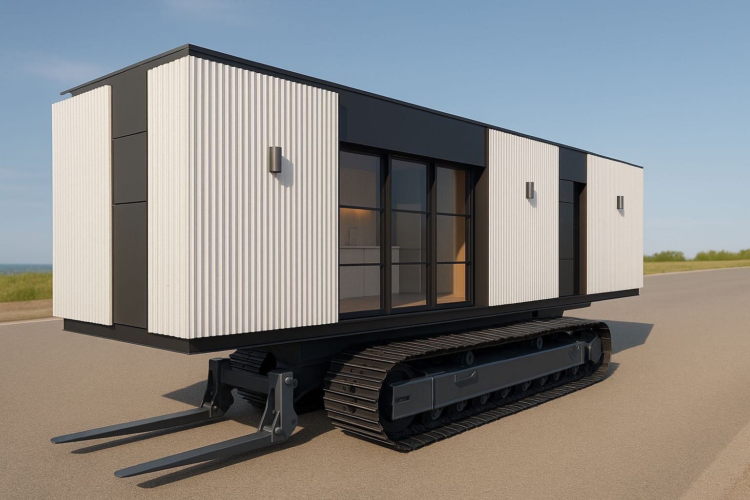 Modular unit ready for transport