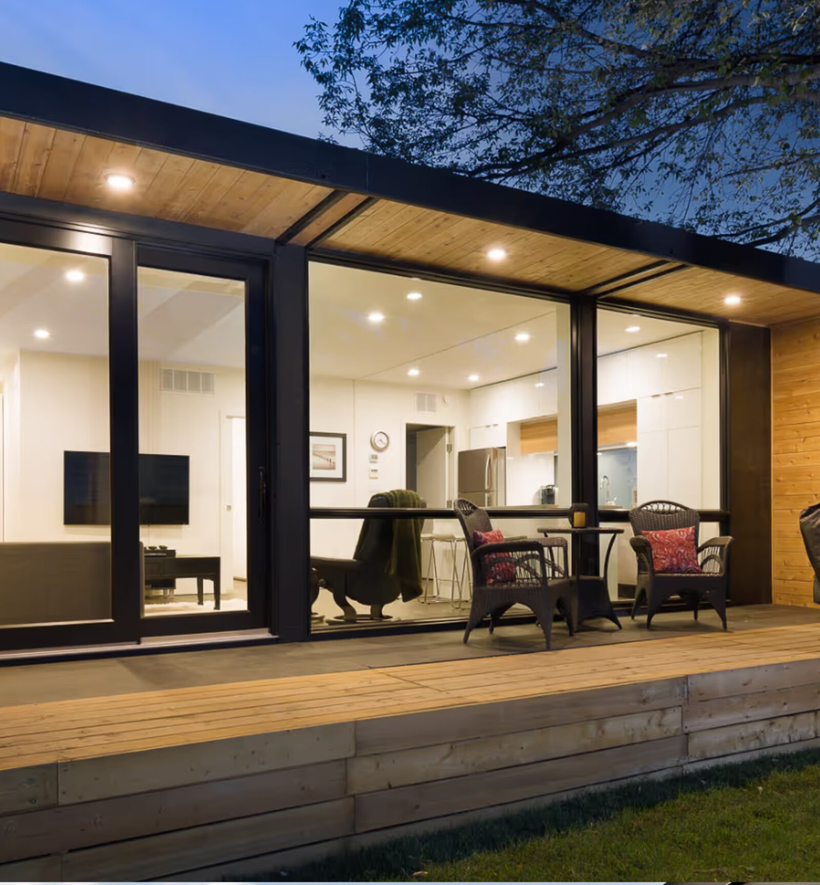 Modular home with deck